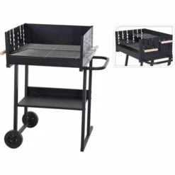 Vargan Barbecue Au Charbon De Bois - Surface De Cuisson 76 X 34 Cm - Grille Réglable En Hauteur 8 Vargan Barbecue Au Charbon De Bois - Surface De Cuisson 76 X 34 Cm - Grille Réglable En Hauteur -France Barbecue Soldes Boutique 58474723 3