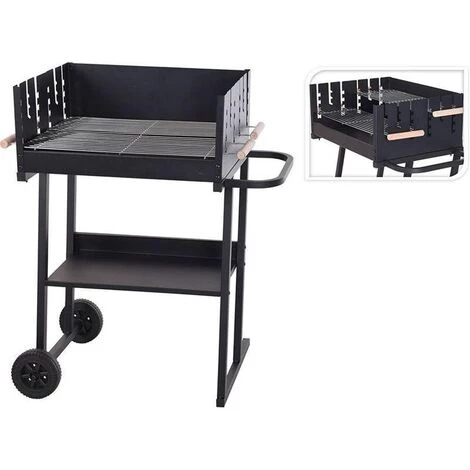 Vargan Barbecue Au Charbon De Bois - Surface De Cuisson 76 X 34 Cm - Grille Réglable En Hauteur 5 Vargan Barbecue Au Charbon De Bois - Surface De Cuisson 76 X 34 Cm - Grille Réglable En Hauteur – Image 3