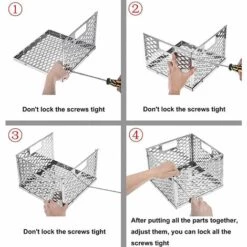 AOUGO Panier à Charbon En Acier Inoxydable, Grand Panier à Charbon De Bois, Panier à Combustible, Panier à Charbon De Bois, Accessoires Pour Camping En Plein Air 9 AOUGO Panier à Charbon En Acier Inoxydable, Grand Panier à Charbon De Bois, Panier à Combustible, Panier à Charbon De Bois, Accessoires Pour Camping En Plein Air -France Barbecue Soldes Boutique 58574699 3