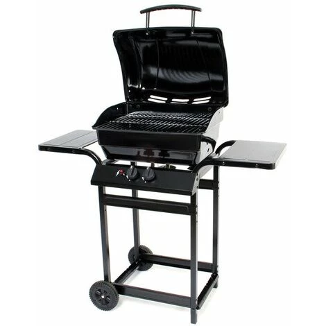 Centrale Brico Barbecue Au Gaz, 2 Brûleurs, Noir 4 Centrale Brico Barbecue Au Gaz, 2 Brûleurs, Noir – Image 2