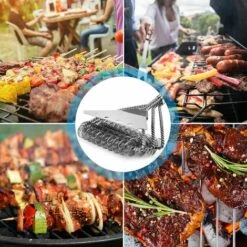 ZOLGINAH Brosse Barbecue, Brosse De Nettoyage Barbecue, 18 Pouces De Long, Pour Grille à Gaz, Grille Au Charbon De Bois Et Grille électrique (Brosse Nettoyage Barbecue) -France Barbecue Soldes Boutique 59344192 5