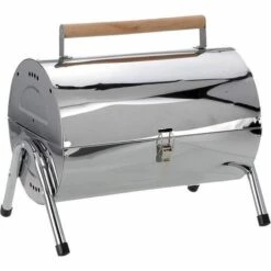 BBQ Collection Barbecue Au Charbon De Bois - Cylindre - Chrome -France Barbecue Soldes Boutique 59409033 3