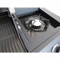 Barbecue à Gaz Soleto 3 Brûleurs + 1 Brûleur Latéral - Jardideco - Noir -France Barbecue Soldes Boutique 59591208 4