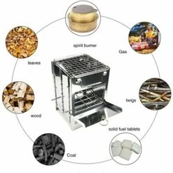 MACARON Réchaud Poêle À Bois, Réchaud De Camping À Bois Acier Inoxydable, Poêle À Bois Carré, Grille Pliante Pour Poêle À Charbon Extérieur, Barbecue LO-Ron 11 MACARON Réchaud Poêle À Bois, Réchaud De Camping À Bois Acier Inoxydable, Poêle À Bois Carré, Grille Pliante Pour Poêle À Charbon Extérieur, Barbecue LO-Ron -France Barbecue Soldes Boutique 59726877 5