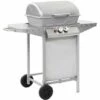NOVA Gril à Barbecue Au Gaz Avec 2 Coakers En Argent En Acier Inoxydable -France Barbecue Soldes Boutique 59981990 1