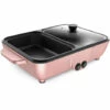 TANCYCO Poêle à Griller électrique 2 Vitesses Domestique Multifonctionnel Petit 2L Hot Pot Barbecue One Pot 1200W Haute Puissance Dortoir Mini Barbecue Machine,Rose,Prise UE -France Barbecue Soldes Boutique 60432515 1