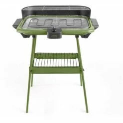 LIVOO Barbecue électrique D'intérieur Sur Pieds 2en1 2000W Vert Kaki - Vert