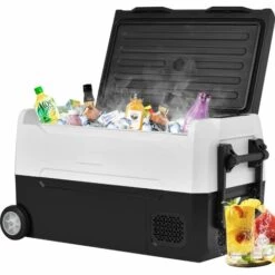 GROSMONDE Glacière Portable à Compresseur, 31,5L Double Zone, Contr?le APP, Les Voyages Et L'utilisation à Domicile.