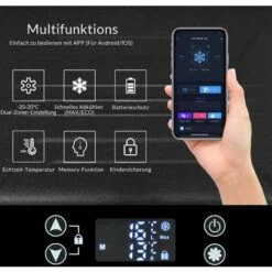 GROSMONDE Glacière Portable à Compresseur, 31,5L Double Zone, Contr?le APP, Les Voyages Et L'utilisation à Domicile. -France Barbecue Soldes Boutique 63587031 4