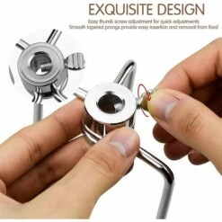 MEZHENG 2 Pcs Fourchette Tourne Broche Fourchette à Barbecue Pour Rôtissoire à Gril Outil Pour Barbecue -France Barbecue Soldes Boutique 63799690 3