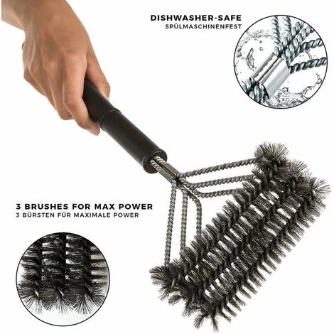 SINCèREETALI Brosse Barbecue - Nettoyage Grill BBQ - Accessoire Barbecues - Electrique, Gaz, Charbon - Acier Inoxydable 4 SINCèREETALI Brosse Barbecue - Nettoyage Grill BBQ - Accessoire Barbecues - Electrique, Gaz, Charbon - Acier Inoxydable – Image 2