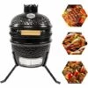 GREADEN KAMADO Ø 34 Cm Gril Barbecue Fumoir Céramique & Inox ,Thermomètre Inclus 32 X 32 X 39 Cm Pour 2 à 3 Personnes - Noir 1 GREADEN KAMADO Ø 34 Cm Gril Barbecue Fumoir Céramique & Inox ,Thermomètre Inclus 32 X 32 X 39 Cm Pour 2 à 3 Personnes - Noir -France Barbecue Soldes Boutique 64093545 1