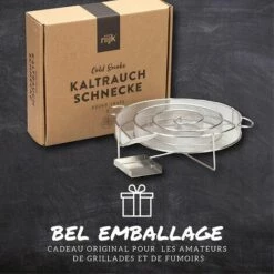 ARC-EN-CIéL Spirale Fumoir à Froid - Fumoir Serpentin - Générateur De Fumée - Pour Fumer Dans Le Gril Bouilloire - Rondes -Arcenciél -France Barbecue Soldes Boutique 64126301 5