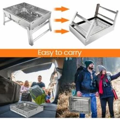 BF Gril à Charbon, Gril Pliant En Acier Inoxydable, Gril à Charbon De Table, Gril De Cuisson Amovible Pour 2 à 5 Personnes 11 BF Gril à Charbon, Gril Pliant En Acier Inoxydable, Gril à Charbon De Table, Gril De Cuisson Amovible Pour 2 à 5 Personnes -France Barbecue Soldes Boutique 64386830 5