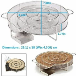 Boîte De Fumoir De GranuleBoîte De Fumoir Coleur De Argent 21x18x4.5cm FUIENKO -France Barbecue Soldes Boutique 64473016 4