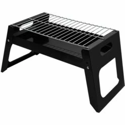 BDD Mini Gril Portatif De Camping Avec Le Camping Extérieur De Poêle à Bois De Filet De Barbecue