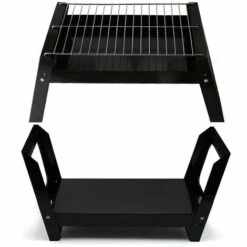 BDD Mini Gril Portatif De Camping Avec Le Camping Extérieur De Poêle à Bois De Filet De Barbecue -France Barbecue Soldes Boutique 65376388 3