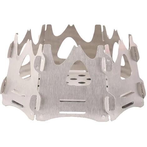 BDD Mini Réchaud De Camping Réglable, Réchaud De Randonnée Pliant Portable Pour La Cuisine En Plein Air Pique-nique Réchaud à Bois Pliable 6 BDD Mini Réchaud De Camping Réglable, Réchaud De Randonnée Pliant Portable Pour La Cuisine En Plein Air Pique-nique Réchaud à Bois Pliable – Image 4