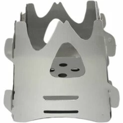 BDD Réchaud à Bois Réchaud De Camping Barbecue Grill Réchaud Portable En Acier Inoxydable (1 Pièces, Argent)