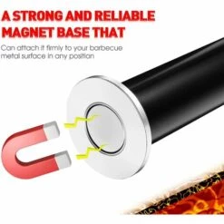 OSQI 3 Pièces Grill Barbecue Lumière Base Magnétique Led Lumière De Barbecue Lumière De Barbecue Réglable Avec Lampe De Gril à 360 Degrés Pour Grillades En Plein Air Et Barbecue, Noir -France Barbecue Soldes Boutique 65503693 5