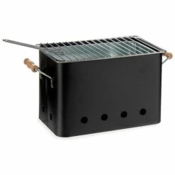 BRICOMARTEAU Barbecue Portable Avec Des Poignées Fer (20,5 X 20,7 X 32 Cm)