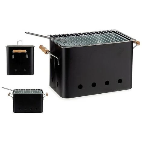BRICOMARTEAU Barbecue Portable Avec Des Poignées Fer (20,5 X 20,7 X 32 Cm) 4 BRICOMARTEAU Barbecue Portable Avec Des Poignées Fer (20,5 X 20,7 X 32 Cm) – Image 2