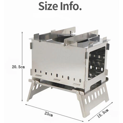 HELLO KITTY BAIN 1 Set Réchaud De Camping Portable En Acier Inoxydable Poêle à Bois Poêle Bbq Grill 6 HELLO KITTY BAIN 1 Set Réchaud De Camping Portable En Acier Inoxydable Poêle à Bois Poêle Bbq Grill â Image 4