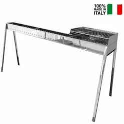 LISA Gril Pour Brochette Cuisson Charbon De Bois Avec Kit Parois Barbecue Milano 100+40 Plus -France Barbecue Soldes Boutique 66374668 2