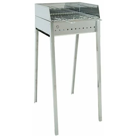 LISA Barbecue Portatif Cuisson Charbon De Bois Avec Grille 40×30 Stromboli 3 LISA Barbecue Portatif Cuisson Charbon De Bois Avec Grille 40×30 Stromboli