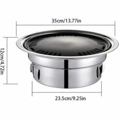 OCXIN Barbecue à Charbon De Bois Rond Portable Ménage Camping Gril Poêle Avec Barbecue Filet Ménage Jardin Fournitures -France Barbecue Soldes Boutique 66998362 3
