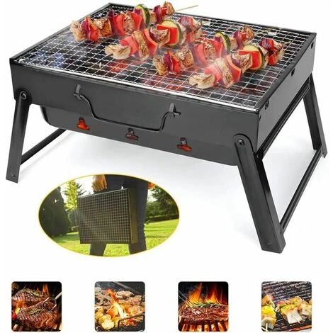TANèTUE Barbecue Au Charbon De Bois, Barbecue Portable En Acier Inoxydable Pliable Barbecue Fumeur Gril Barbecue Bureau Parfait Pour Camping Pique-nique En Plein Air Fête De Jardin 3 TANèTUE Barbecue Au Charbon De Bois, Barbecue Portable En Acier Inoxydable Pliable Barbecue Fumeur Gril Barbecue Bureau Parfait Pour Camping Pique-nique En Plein Air Fête De Jardin