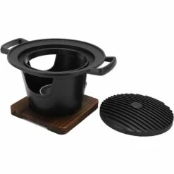 OYLDA Gril à Charbon De Bois Portable Antiadhésif Gril De Table De Camping Adapté Au Pique-nique -France Barbecue Soldes Boutique 68139029 3