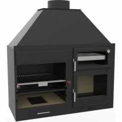FM CALEFACCION Barbecue Charbon Bois FM FUSION 140 Avec Four