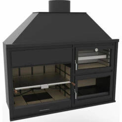FM CALEFACCION FM Barbecue Charbon Bois FUSION 200 Avec Four -France Barbecue Soldes Boutique 6970353 3