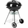 TECTAKE Barbecue Boule Ø 41,5 Cm Acier Galvanisé Grill Fumoir Avec Régulateur De Ventilation Température - Charbon De Bois - Noir -France Barbecue Soldes Boutique 7514132 1