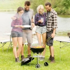 TECTAKE Barbecue Boule Ø 41,5 Cm Acier Galvanisé Grill Fumoir Avec Régulateur De Ventilation Température - Charbon De Bois - Noir 9 TECTAKE Barbecue Boule Ø 41,5 Cm Acier Galvanisé Grill Fumoir Avec Régulateur De Ventilation Température - Charbon De Bois - Noir -France Barbecue Soldes Boutique 7514132 3