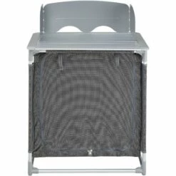 TECTAKE Cuisine D'Extèrieur, Cuisine De Camping, Meuble De Camping De Rangement 76 Cm X 53,5 Cm X 107 Cm - Gris 9 TECTAKE Cuisine D'Extèrieur, Cuisine De Camping, Meuble De Camping De Rangement 76 Cm X 53,5 Cm X 107 Cm - Gris -France Barbecue Soldes Boutique 8447410 3