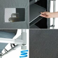 TECTAKE Cuisine D'Extèrieur, Cuisine De Camping, Meuble De Camping De Rangement 76 Cm X 53,5 Cm X 107 Cm - Gris 10 TECTAKE Cuisine D'Extèrieur, Cuisine De Camping, Meuble De Camping De Rangement 76 Cm X 53,5 Cm X 107 Cm - Gris -France Barbecue Soldes Boutique 8447410 4