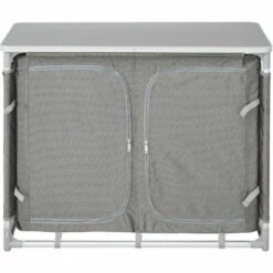 TECTAKE Meuble De Camping, Armoire De Camping Jardin, Meuble D'Extèrieur De Rangement 97 Cm X 47,5 Cm X 78 Cm - Gris 9 TECTAKE Meuble De Camping, Armoire De Camping Jardin, Meuble D'Extèrieur De Rangement 97 Cm X 47,5 Cm X 78 Cm - Gris -France Barbecue Soldes Boutique 8447412 3