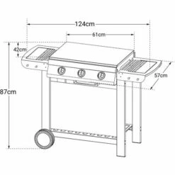 Cook'in Garden - Barbecue Au Gaz PUERTA LUNA - 3 Brûleurs 10,5kW - Gris 10 Cook'in Garden - Barbecue Au Gaz PUERTA LUNA - 3 Brûleurs 10,5kW - Gris -France Barbecue Soldes Boutique 8811943 4