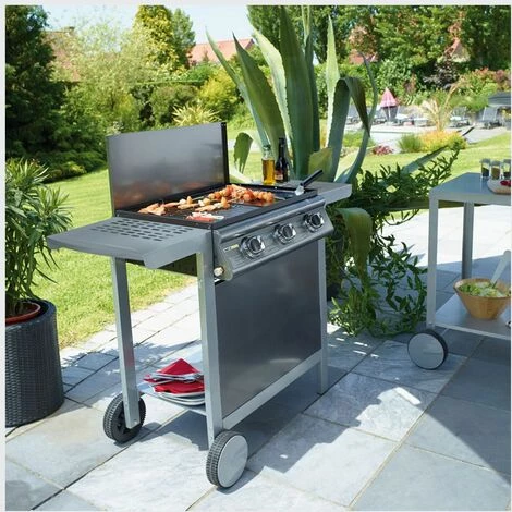 Cook'in Garden - Barbecue Au Gaz PUERTA LUNA - 3 Brûleurs 10,5kW - Gris 7 Cook'in Garden - Barbecue Au Gaz PUERTA LUNA - 3 Brûleurs 10,5kW - Gris – Image 5