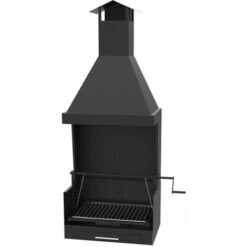 FM Barbecue Avec Hotte Sur Chariot En Acier Au Carbone 72x40x156cm, 5 FM Barbecue Avec Hotte Sur Chariot En Acier Au Carbone 72x40x156cm, -France Barbecue Soldes Boutique 9366512 2