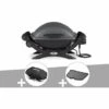 Barbecue électrique Weber Q 1400 + Housse + Plancha - Noir -France Barbecue Soldes Boutique 9833381 1