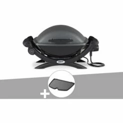 Barbecue électrique Weber Q 1400 + Plancha - Noir